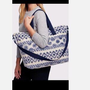 🆕 NWT VICTORIAS SECRET PINK COZY PLUSH WEEKENDER BAG MOM SISTER CHRISTMAS GIFT